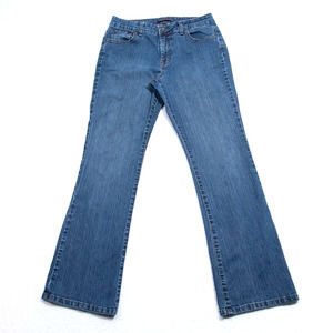 Nine West Jeans Womens 10 - 30x31 Arielle Emb Boot Med Blue Wash Denim